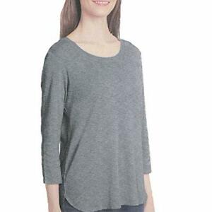 Gloria Vanderbilt Women's 3/4 Sleeve Slub Tee