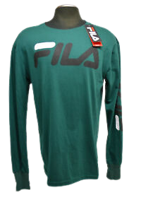 Fila Men T-Shirt Long Sleeve-Green