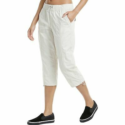 Calvin Klein Women's Casual Pants Beige Cargo Capri