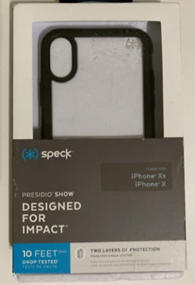 Speck Apple iPhone X/XS Presidio Case - Clear/Black