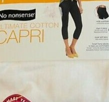 No Nonsense Women's Ultimate Cotton Capri Legging White