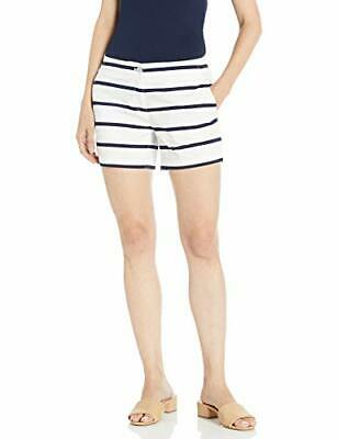 Nautica Women's Tailored Stretch Cotton Patterned Shorts