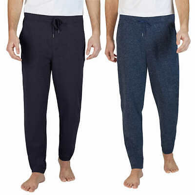 Eddie Bauer Men's 2 PACK Sweatpants Tapered Lounge Joggers Navy/Htr Navy