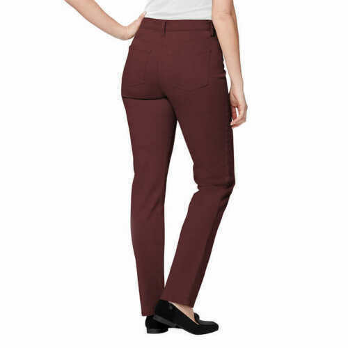 Gloria Vanderbilt Women Original Slimming Tapered Amanda Jeans VELVET WINE