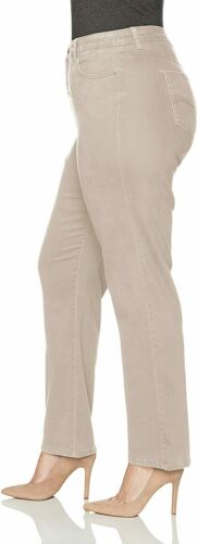 Bandolino Women's Mandie Signature Fit High Rise Straight Jean beige