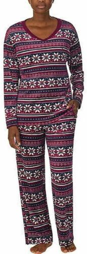 Nautica Women's 2 Piece Fleece Pajama Sleepwear Set