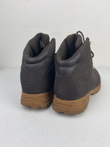 MENS FILA RAVINE 19 BROWN NUBUCK GUM SOLE COLOR LACE UP HIKING BOOTS