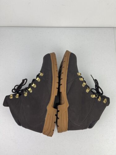 MENS FILA RAVINE 19 BROWN NUBUCK GUM SOLE COLOR LACE UP HIKING BOOTS