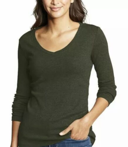 Eddie Bauer Women's Favorite Long-Sleeve V-Neck T-Shirt