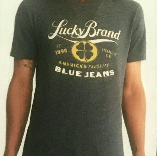 LUCKY BRAND Men's Short Sleeves Graphic Crew Neck T Shirt