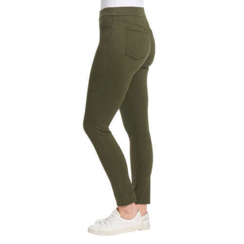 Gloria Vanderbilt Ladiesâ High Rise Pull-On Pant Pine Glen (Olive)