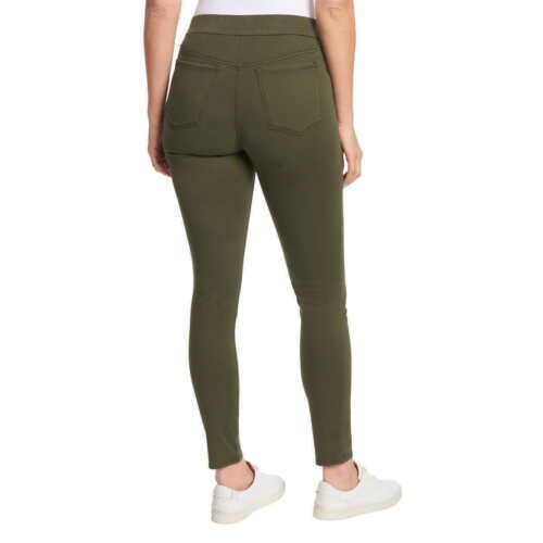 Gloria Vanderbilt Ladiesâ High Rise Pull-On Pant Pine Glen (Olive)