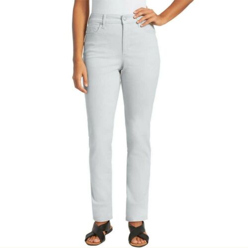 Gloria Vanderbilt Women's Amanda Classic Tapered Jean, Grey Opal 12 Short