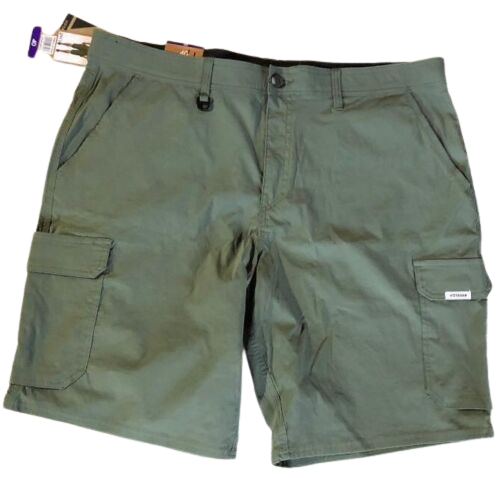 VOYAGER STRETCH CARGO WALKING SHORTS Beetle Army Green