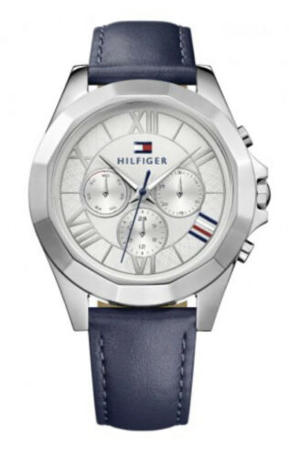Tommy Hilfiger Women’s Chelsea Blue Leather Band Watch 1781850