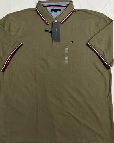 Tommy Hilfger Men's Short Sleeve Polo Brown