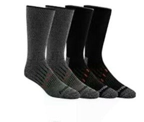 Avalanche Men's Crew Sock Anti-Blister Heel Toe Support Arch 4-pair 6-12