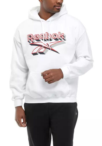 Reebok Men's Stacked Vector Super Soft Pullover Hoodie