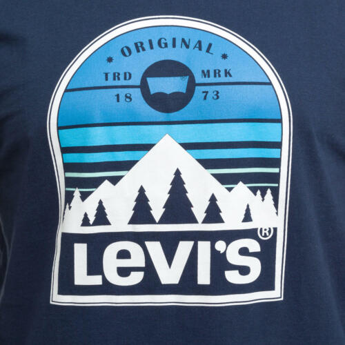 Levi's Mens Long Sleeve T Tee Shirts NAVY
