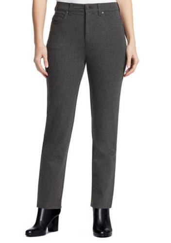 Gloria Vanderbilt Womens Amanda Ponte Pants Heather Grey