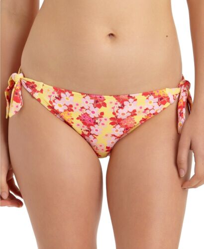 California Waves MULTI Floral Side-Tie Hipster Bikini Swim Bottom