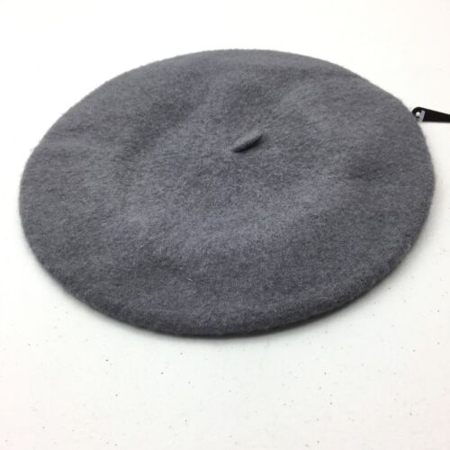 INC International Concepts Womens Beret Hat Gray Wool Blend One Size New