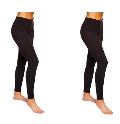 Felina Sueded Athleisure Performance Legging (2-Pack) Womens Leggings w/Slimming Waist Band Style: C3690RT