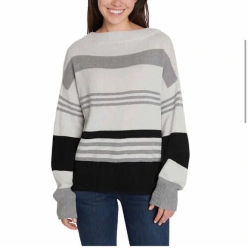 Lucky Brand Pullover Grey Stripe