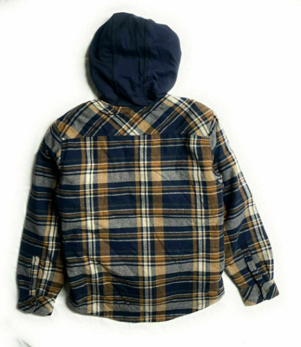 Legendary Outfitters Men's Cotton Flannel Hooded Shirt Jacket,