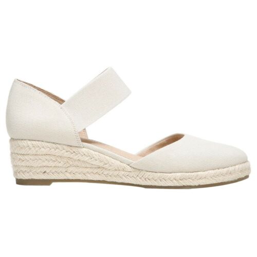 Lifestride Womens Veleocity Tan Espadrille Wedge Platform Strap Sandal