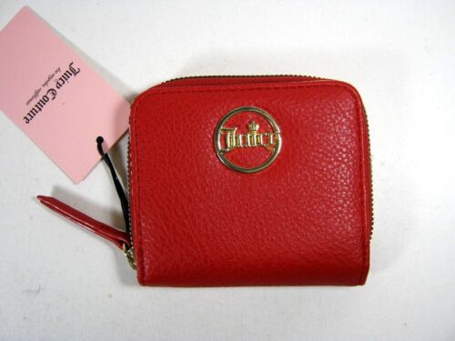 Juicy Couture Crown Fits Small Zip Wallet Lipstick Red