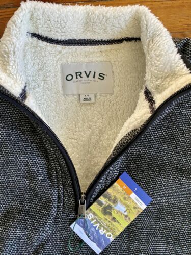 Orvis Sherpa Lined 1/4 Quarter Zip Pullover Fleece