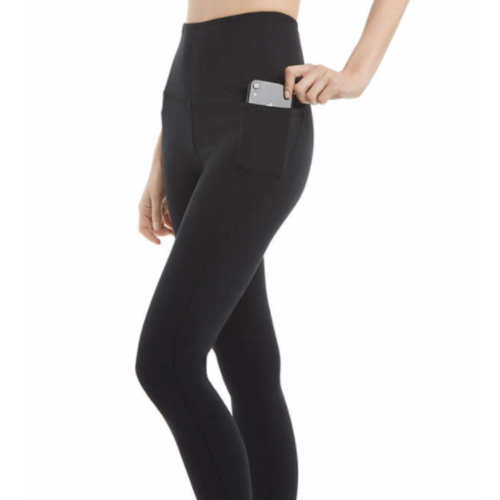 Danskin Women's High Rise Yoga Leggings w/ Pockets Black