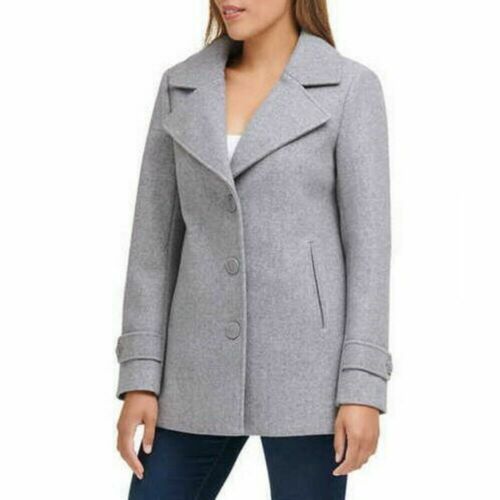 Andrew Marc Ladies Peacoat 3 Button Notch