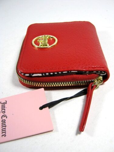 Juicy Couture Crown Fits Small Zip Wallet Lipstick Red