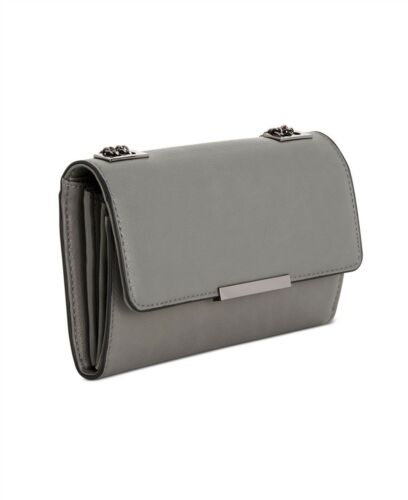 INC Nichole Crossbody Wallet Slate Grey Handbag Purse