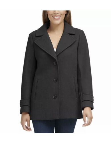 Andrew Marc Ladies Peacoat 3 Button Notch