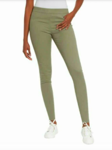 GLORIA VANDERBILT Pull on Fitted Leg Mid-rise Crop Pants Sage Green 18 NWT