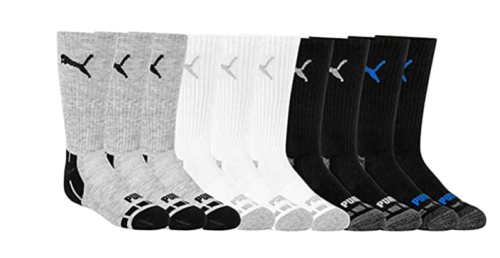 New Puma Kids Drycell Crew socks 10 pair