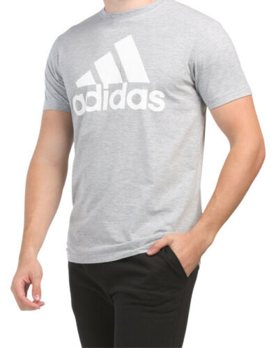 Adidas Golf Mens Size Large Mountain Logo Light Gray Short Sleeve T-Shirt