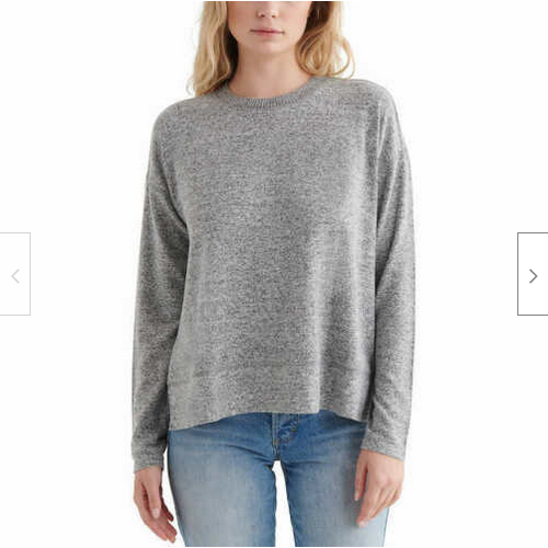 Lucky Brand Women's Long Sleeve Cozy Crewneck Sweater