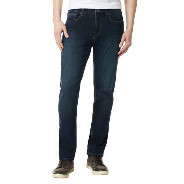 Unionbay Tech Mens Flex Denim Straight Fit Jeans Medium Dark Wash Med Mark
