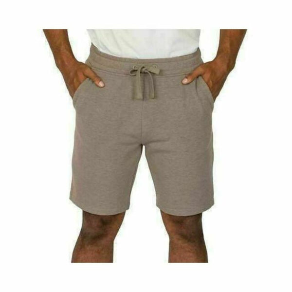 JACHS Men’s Lounge Sweat Pull on Shorts With Pockets Light Brown