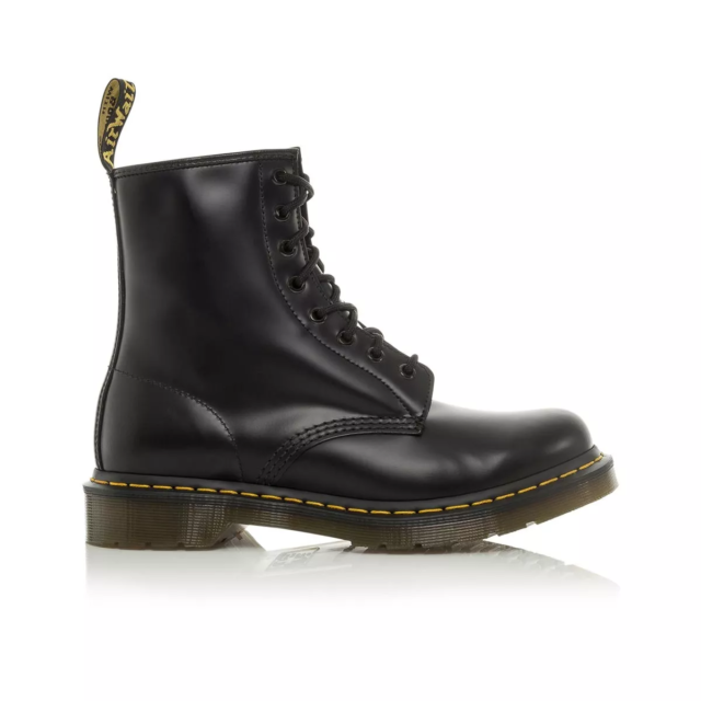 Dr. Martens 1460 Women's Original Smooth Leather Lace Up Boots - Black