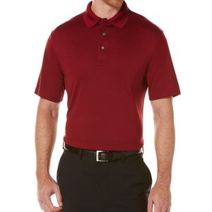 Men's Marbled "Rugby University" Polo BURGUNDY