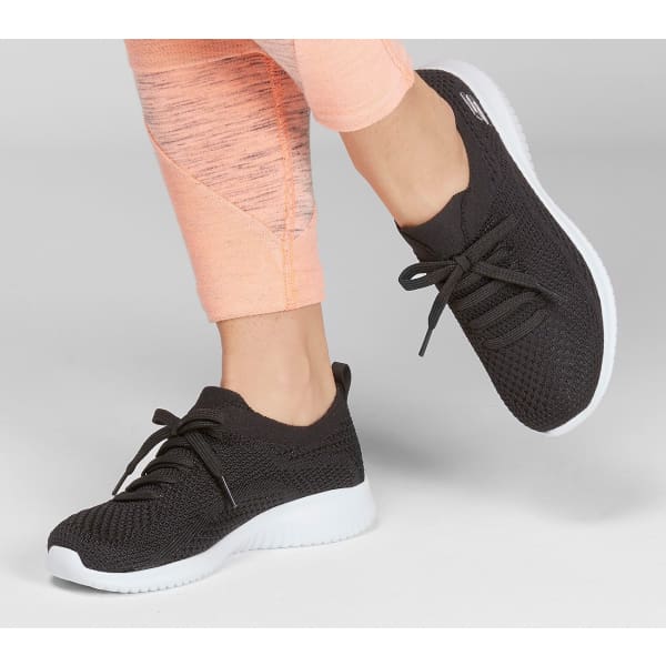 Skechers Ladies’ Ultra Flex Shoe Slip-On in Black - Woman Shoes