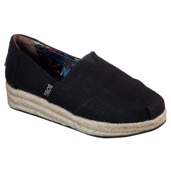 Skechers WOMEN’S BOBS HIGHLIGHTS HIGH JINX WEDGE ESPADRILLE shoes - 38 - Woman Shoes