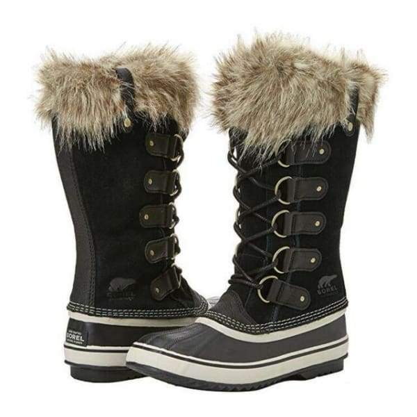 Sorel 1708791010 Joan of Arctic Fur Nm1 Black Stone Boots - us8 eur39 - Woman Shoes