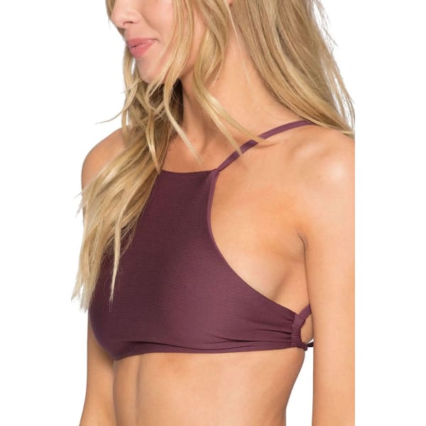 Tavik Jax Tie Side Bikini Top - Deep Ruby Red - Swimsuit