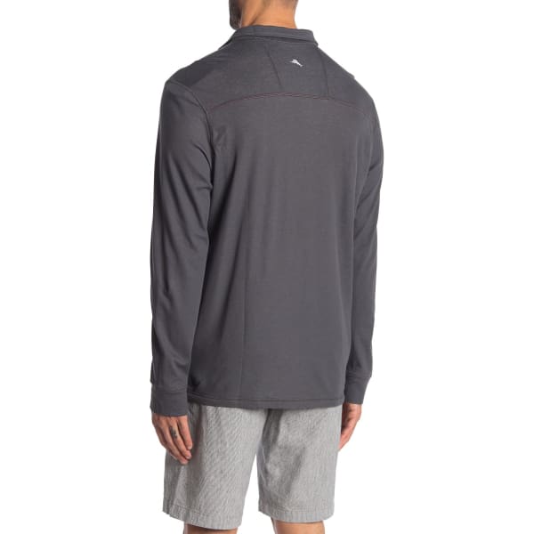 Tommy Bahama Paradise Valley Half Zip Pullover Onyx - L - Men Sweather Hoodie Pullover